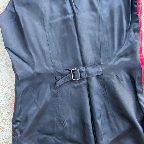 Vtg Guess Georges Marciano Vest Women’s Sz S Red Plaid Button Front 90s Grunge - Picture 9 of 11